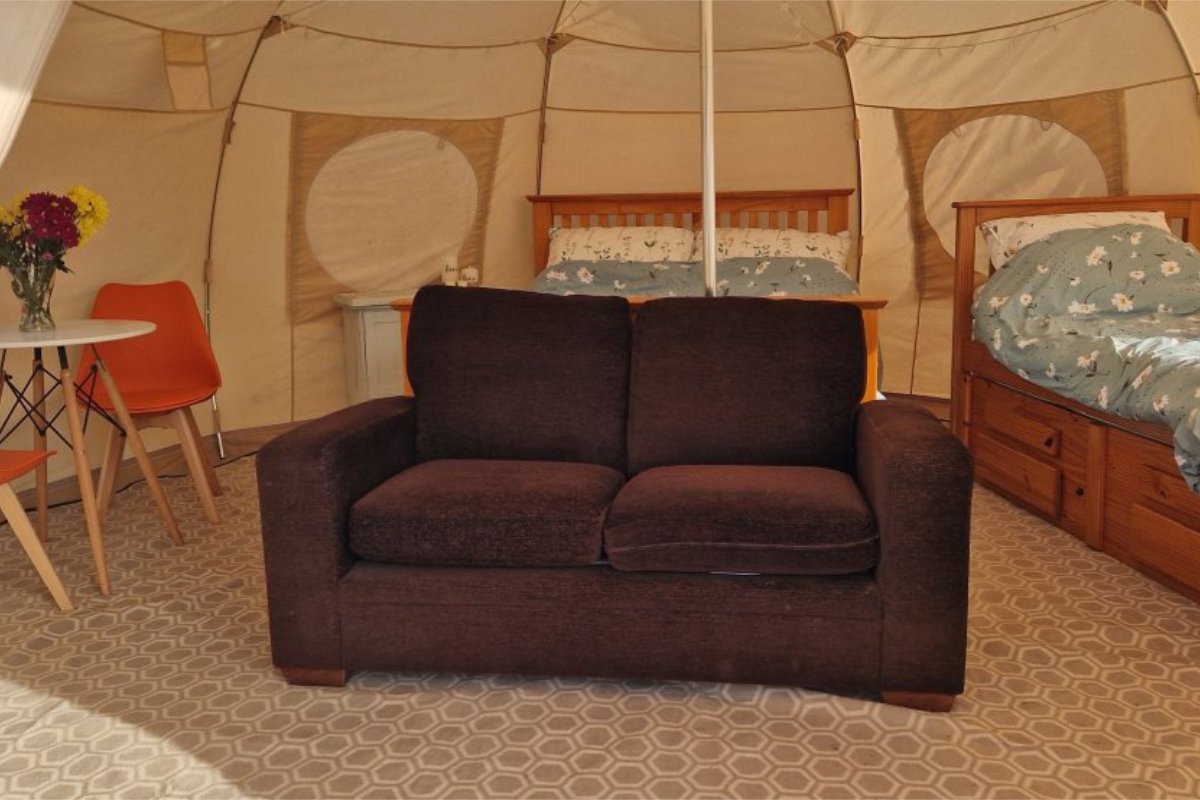 tent interior